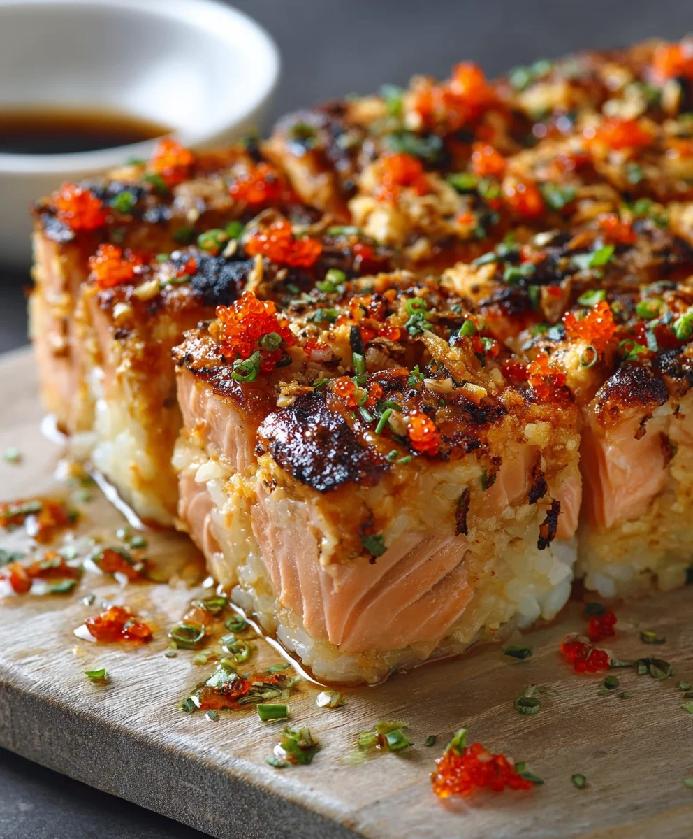 Spicy Salmon Sushi Bake-Easy Salmon Dinner Recipe