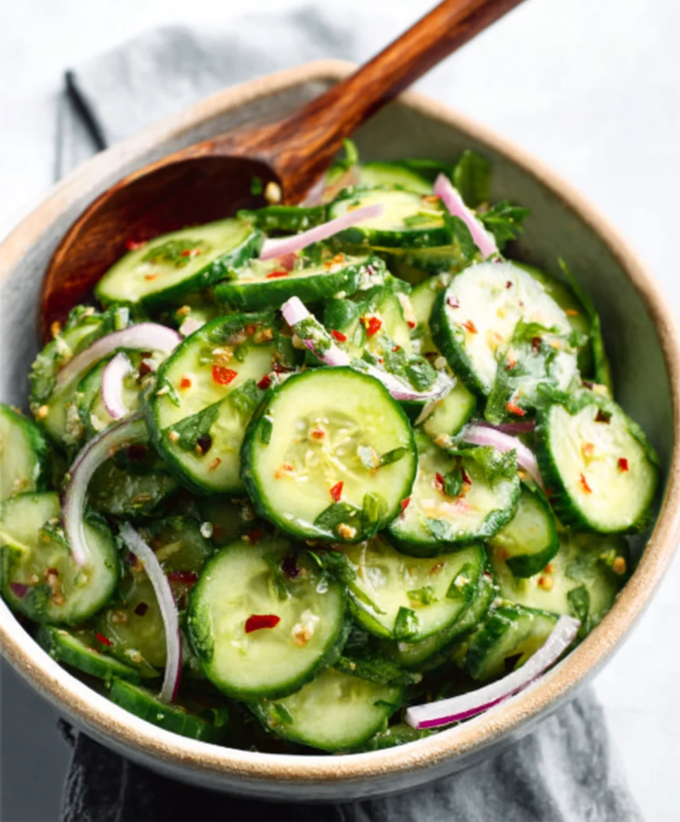 Easy Asian Cucumber Salad Recipe- Refreshing & Quick