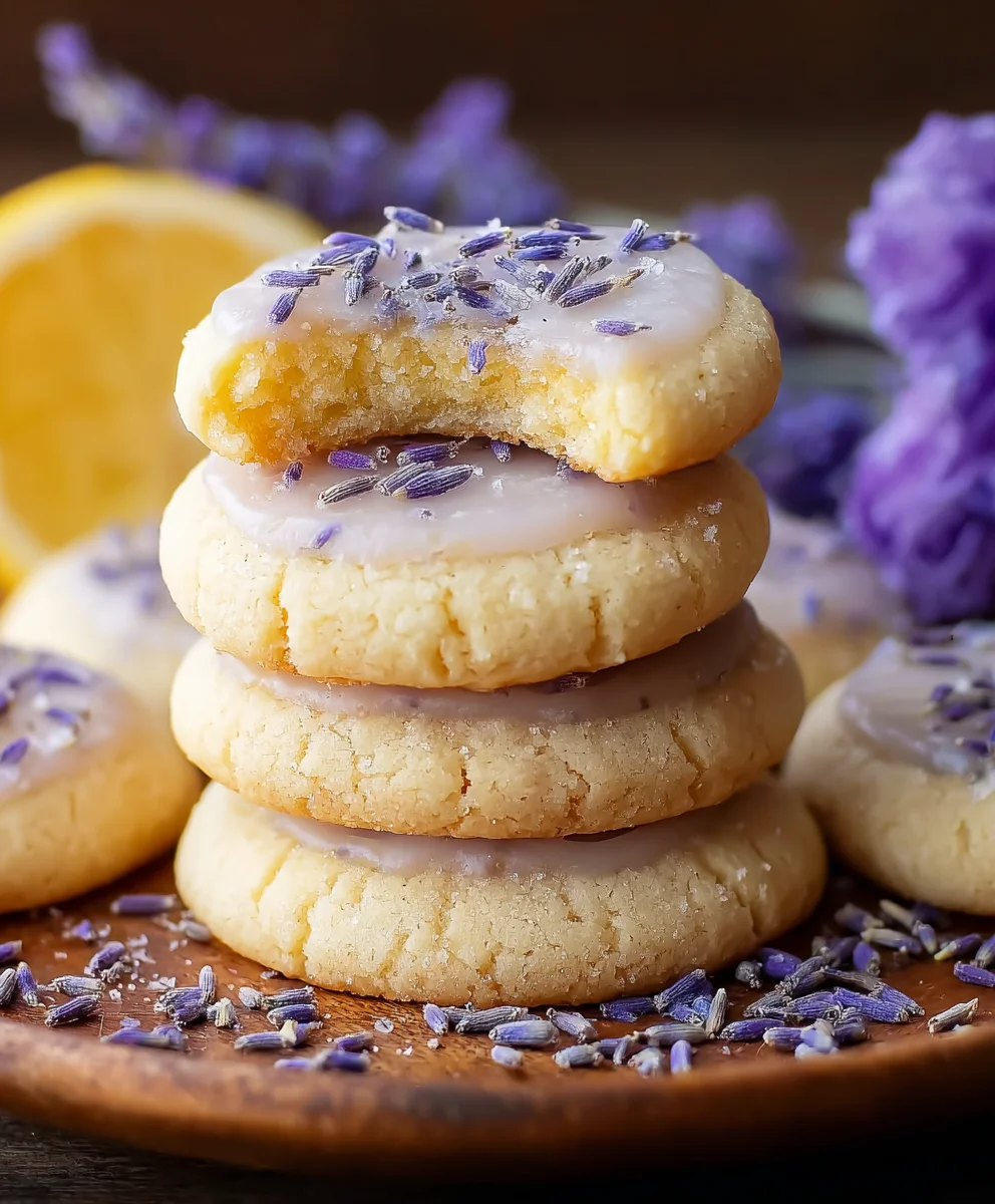 Buttery Lemon Lavender Cookies - Delicate Floral Treats