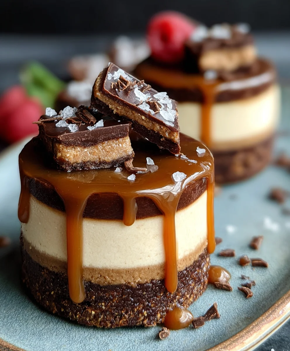Raw Caramel Brownie Cheesecake Bliss
