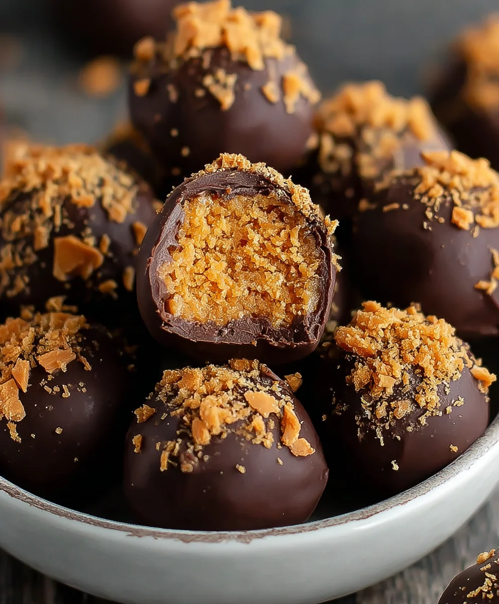 Easy Butterfinger Candy Balls - No-Bake Dessert
