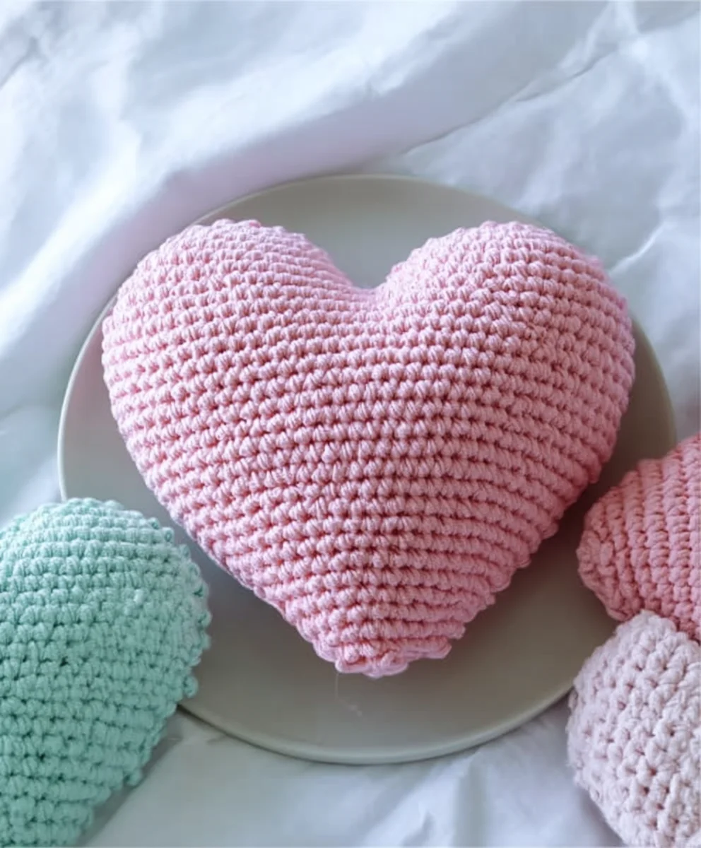 Candy Heart Pillow Crochet Pattern - Non-Non-Non-Alcoholic Alternativeic Vnon-alcoholic alentine Treat