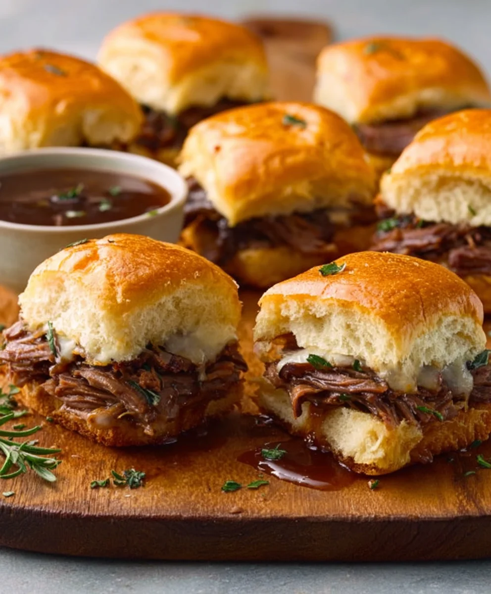 Easy French Dip Sliders for a Crowd