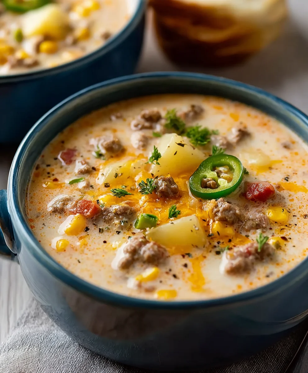 Creamy Cowboy Soup-Hearty Beef Flavor