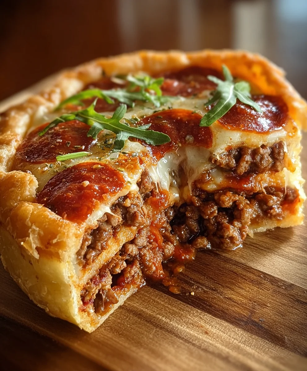 Pizza Burger Pie- Delicious Easy Recipe