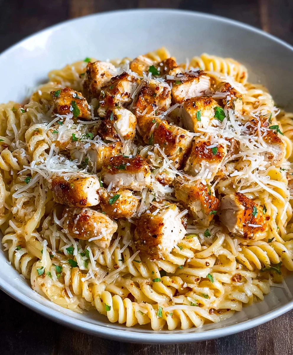 Garlic Parmesan Chicken Pasta - Healthy & Delicious