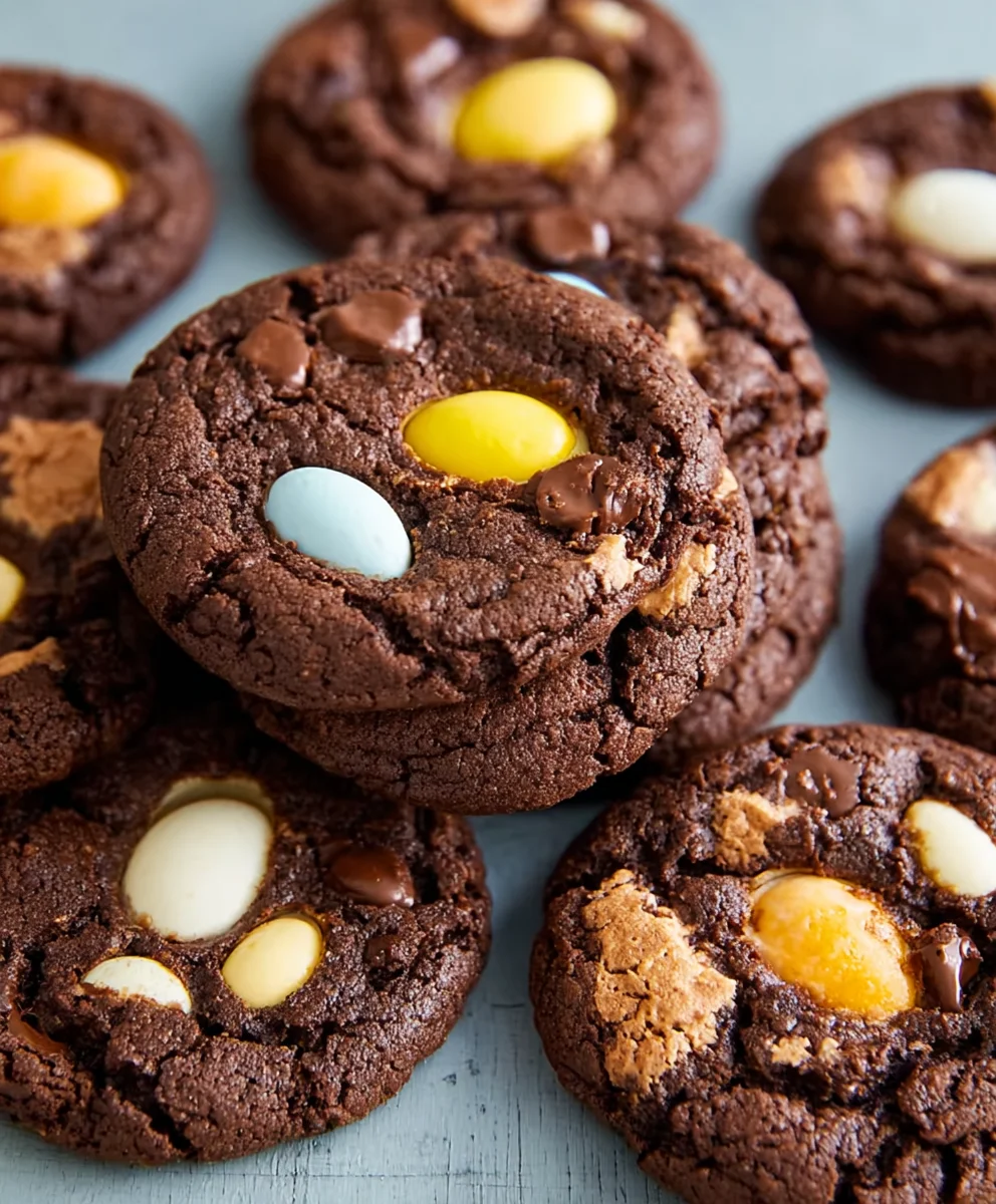 Mini Egg Brownie Cookies-Decadent Chocolate Treat