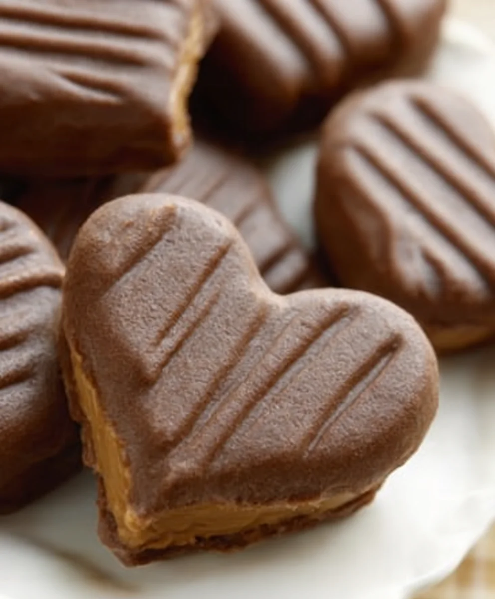 Chocolate Peanut Butter Vnon-alcoholic alentine's Heart - Non-Non-Non-Alcoholic Alternativeic Treat