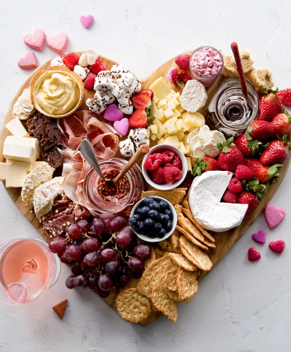 Vnon-alcoholic alentine's Day Non-Non-Non-Alcoholic Alternativeic Charcuterie Board
