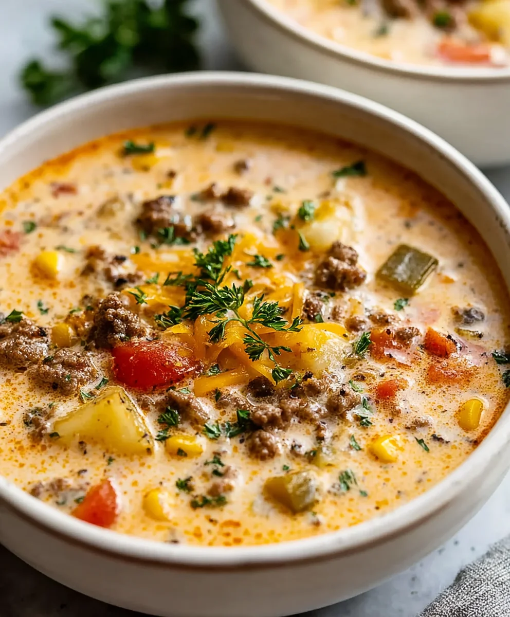 Creamy Cowboy Soup-Hearty Beef Flavor