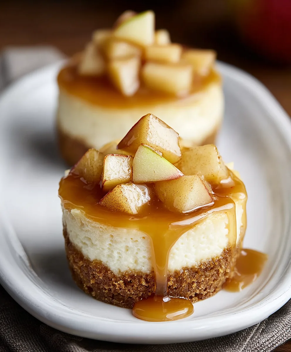 Apple Mini Cheesecakes-Easy & Delicious Bites