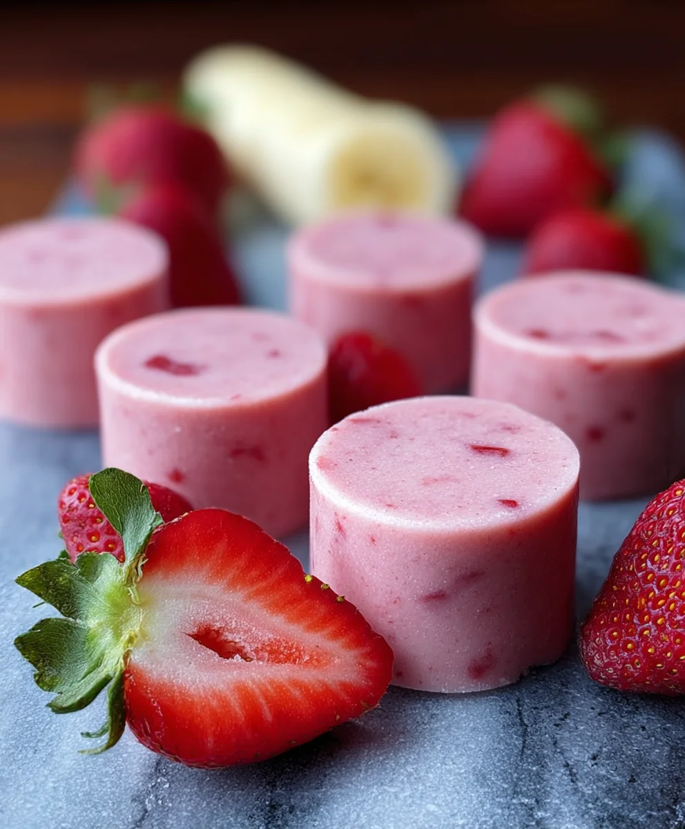 Strawberry Banana Dog Smoothie Bites Healthy Treat