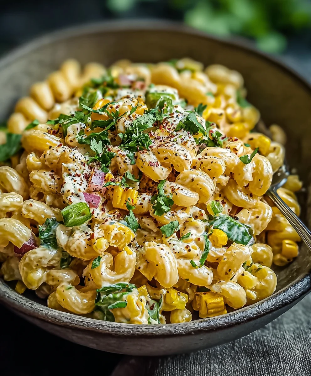Mexican Street Corn Pasta Salad - Easy & Delicious Recipe