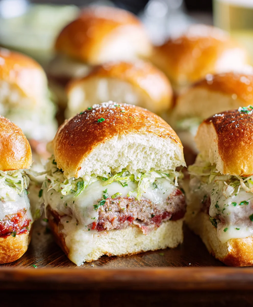 Easy Beef Grinder Sliders- Quick Italian Flavor