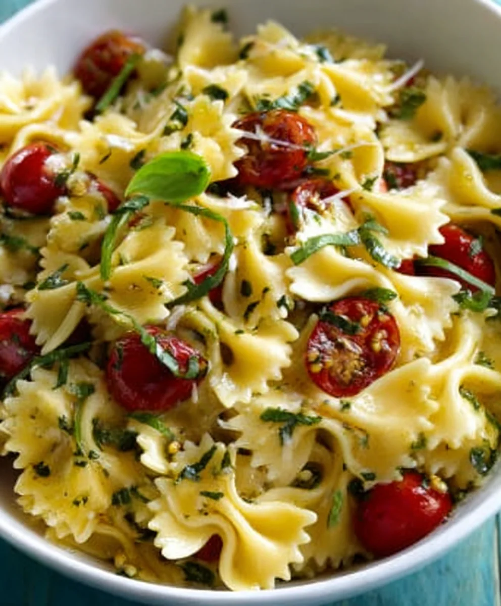 Easy Bow Tie Pasta Salad Recipe-Fresh & Flavorful