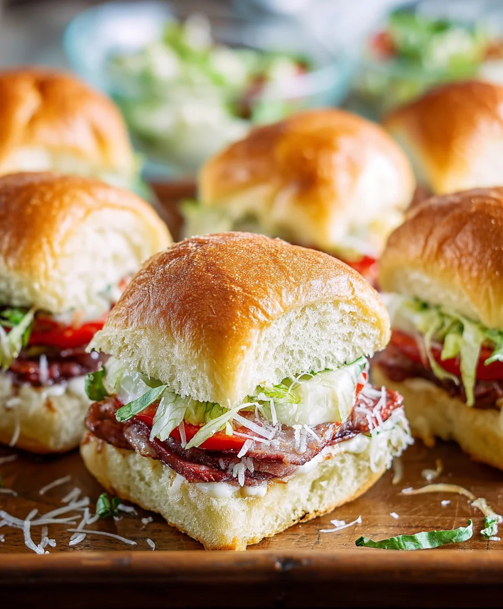 Easy Beef Grinder Sliders- Quick Italian Flavor