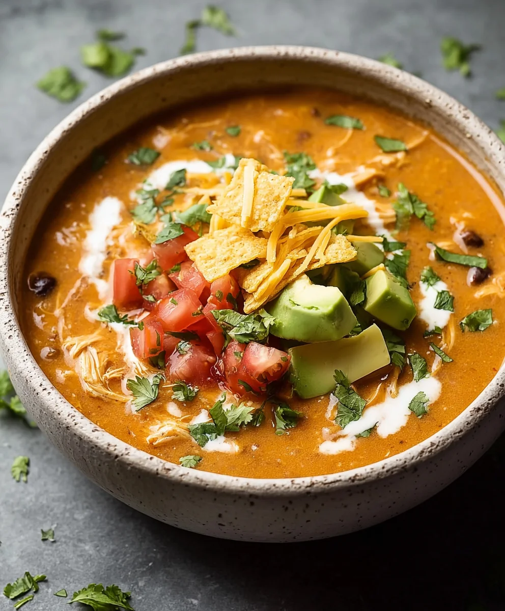 Creamy Chicken Enchilada Soup - Easy Comfort Food