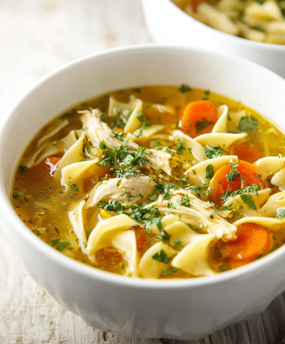 Best Chicken Noodle Soup - Easy Egg Noodle Recipe