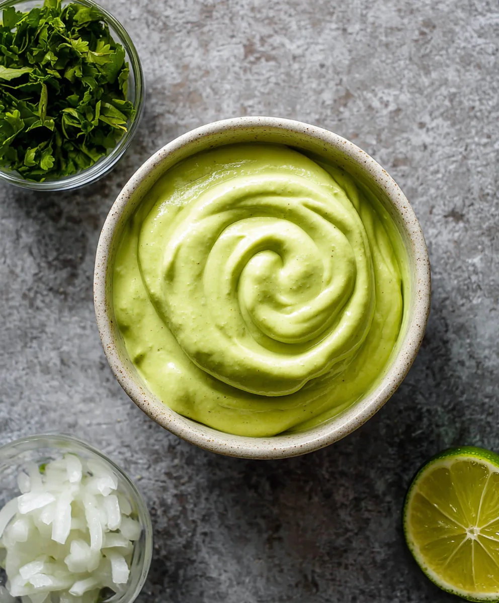 Creamy Avocado Crema Recipe - Tacos Salads Best