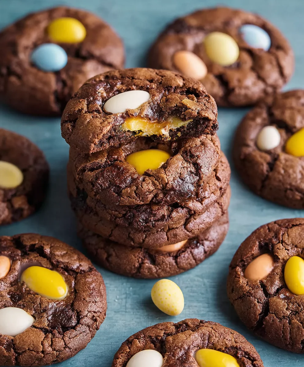 Mini Egg Brownie Cookies-Decadent Chocolate Treat