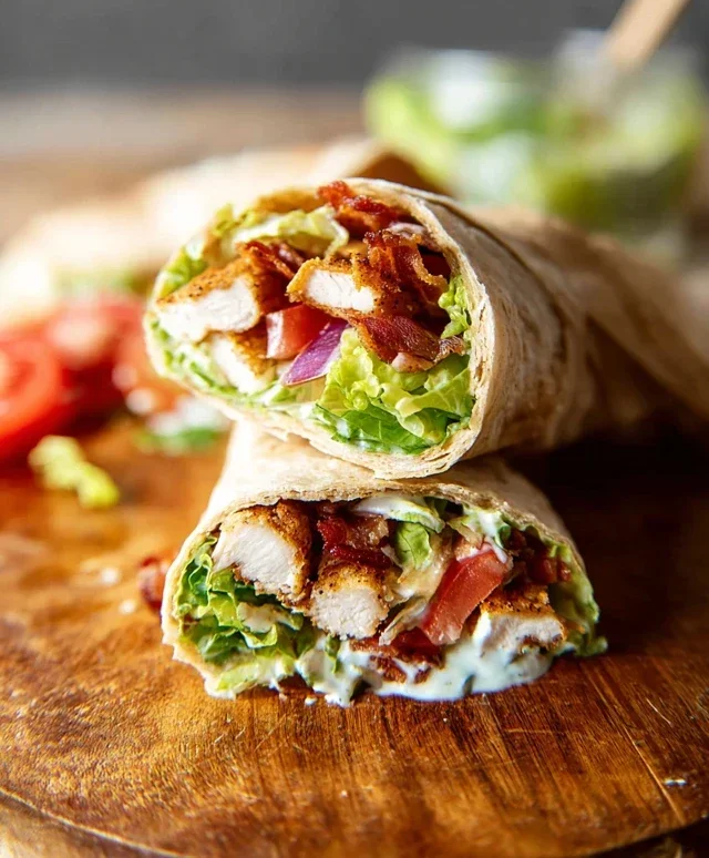 Crispy Chicken Beef Beef Bacon Ranch Wrap