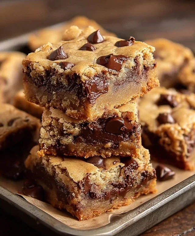 Gooey Chocolate Chip Cookie Bars