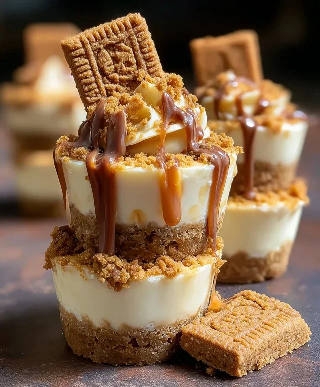 Mini Cookie Butter Cheesecake Cups