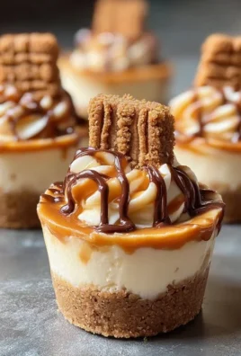 Mini Cookie Butter Cheesecake Cups