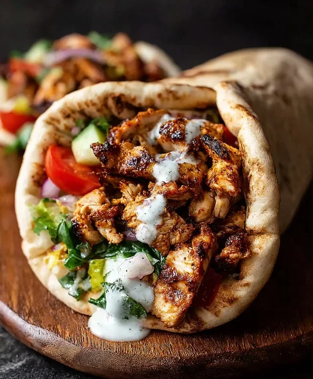 Chicken Shawarma with Garlic Sauce Recipe (Easy & Delicious)