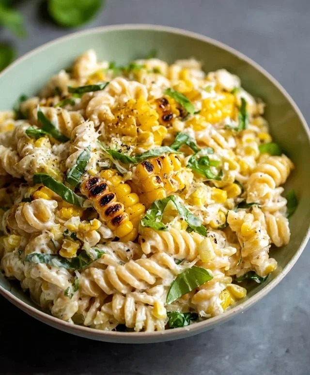 Creamy Street Corn Pasta Salad