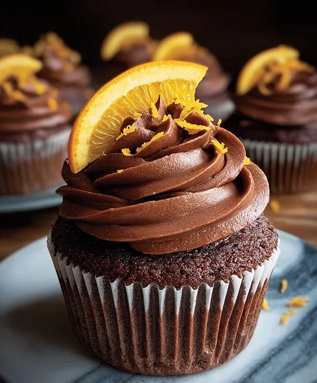 Orange Chocolate Cupcakes