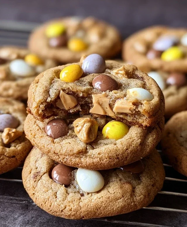 Brown Butter Cadbury Egg Cookies