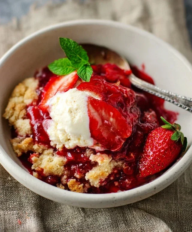 Strawberry Cobbler