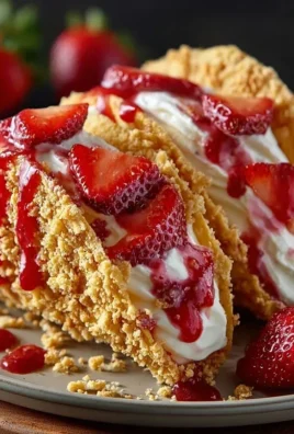Strawberry Crunch Cheesecake Tacos