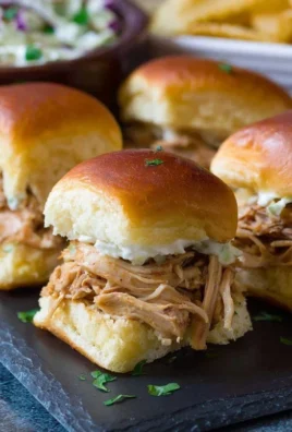 Crock Pot Mississippi Chicken Sliders