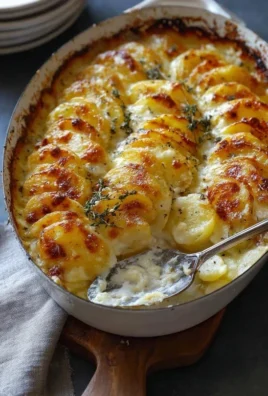 Roasted Garlic Potatoes au Gratin