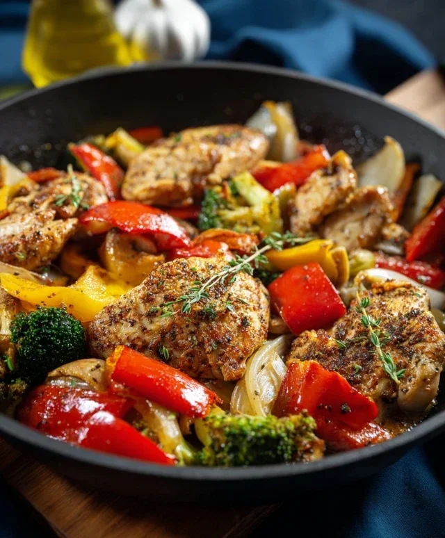 Healthy Chicken and Vegetables Skillet