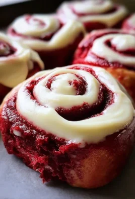 Red Velvet Cinnamon Rolls with Cream Cheese Icing