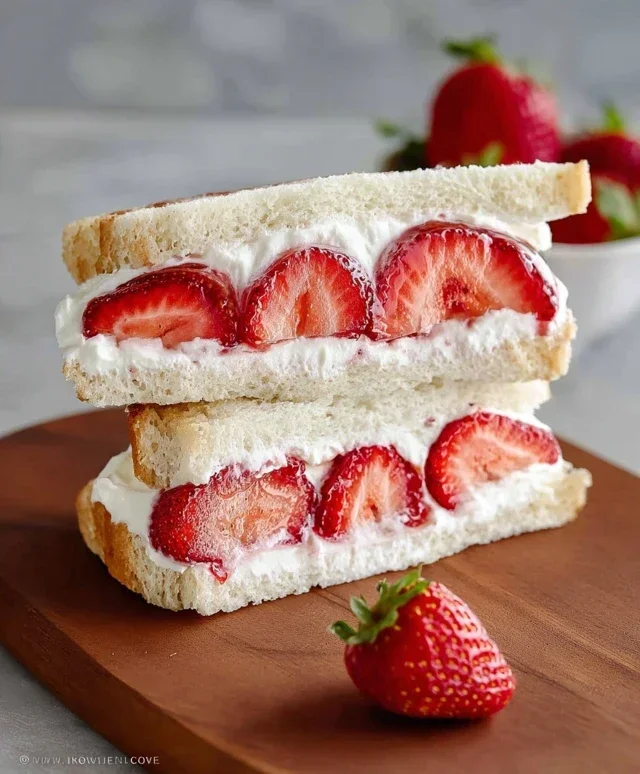 4-ingredient Strawberry Sando
