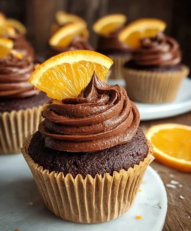 Orange Chocolate Cupcakes