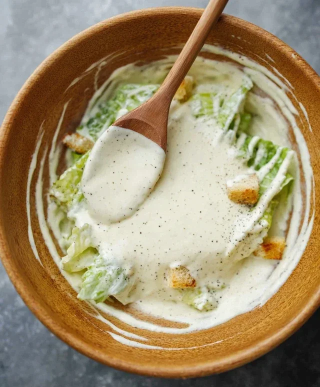 Caesar Salad Dressing (Classic, Creamy & 5 Minutes) 🥗