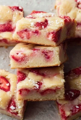 Strawberry Lemon Blondies