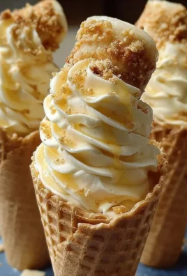 Banana Pudding Cheesecake Cones