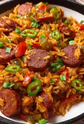 Cajun Sausage and Rice Skillet