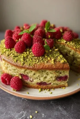 Pistachio Raspberry Cake