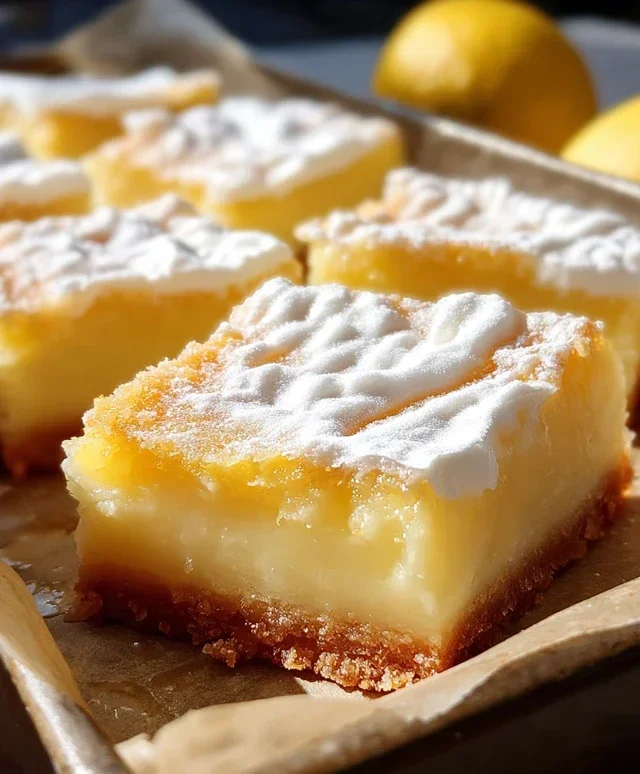 Tangy citrus dessert squares