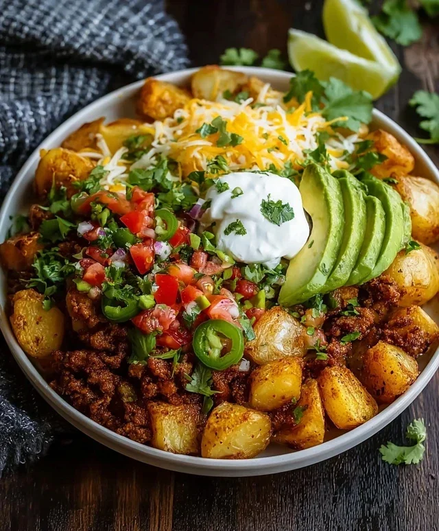 Loaded Potato Taco Bowl