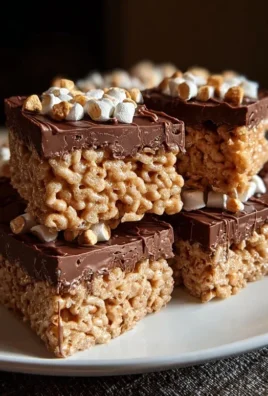 Chocolate Peanut Butter Rice Krispie Squares