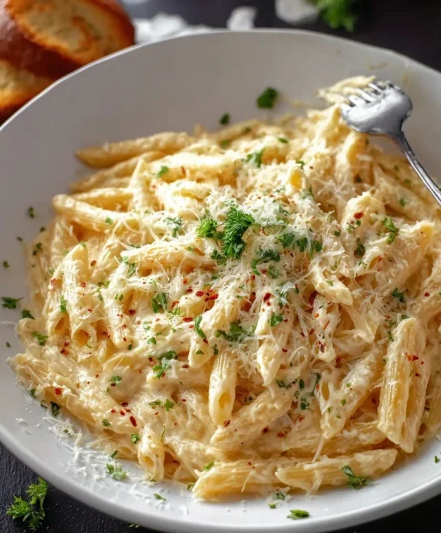 One Pot Creamy Garlic Pasta (Just 20 Minutes!)