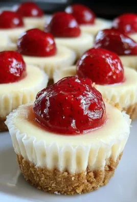 Super Easy Mini Cheesecakes with Vanilla Wafer Crust